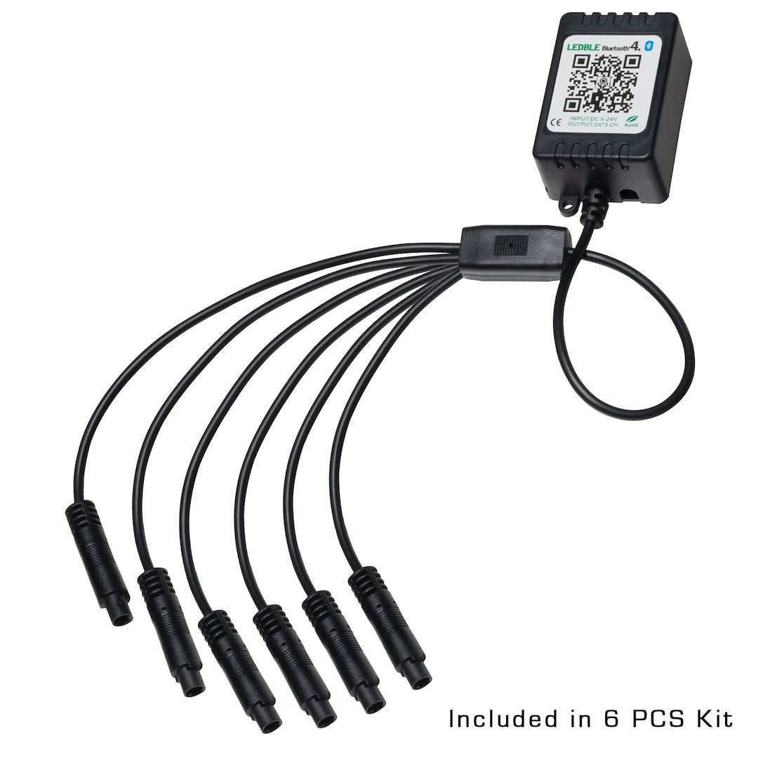Oracle Lighting 4233-333-6 ColorSHIFT Fiber Optic LED Kit, 6-Pack