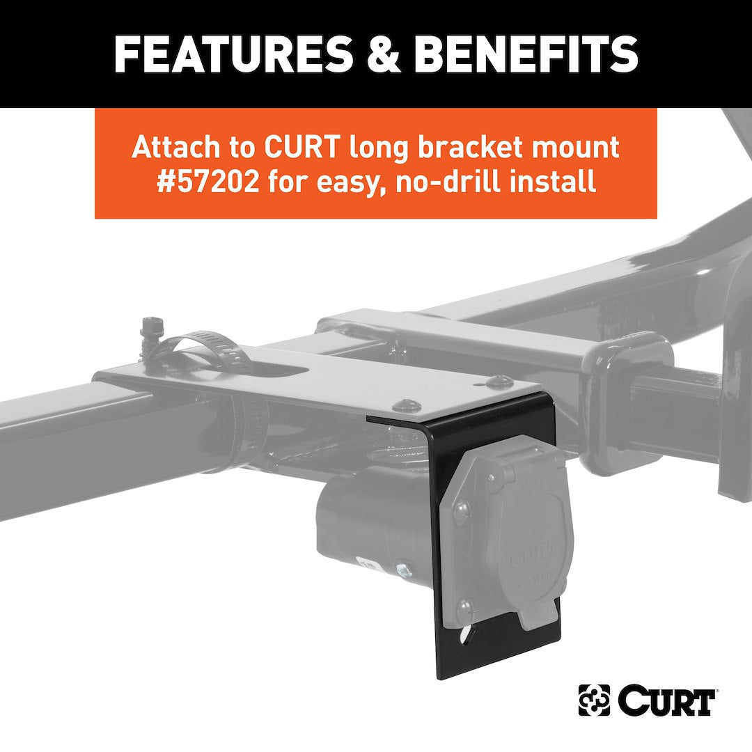 Curt 57205 Trailer Wiring Connector Mounting Bracket - image 3