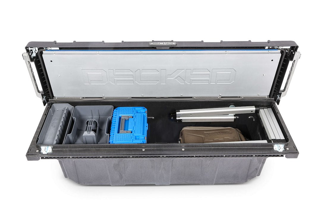 Decked ATB6 Full-Size Gray Polypropylene Tool Box Tray