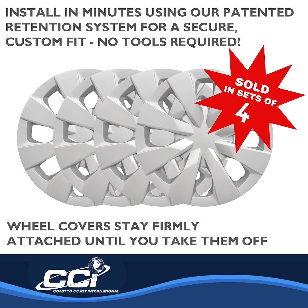 Coast To Coast 52715S Corolla 15-Inch Silver Covers - image 5