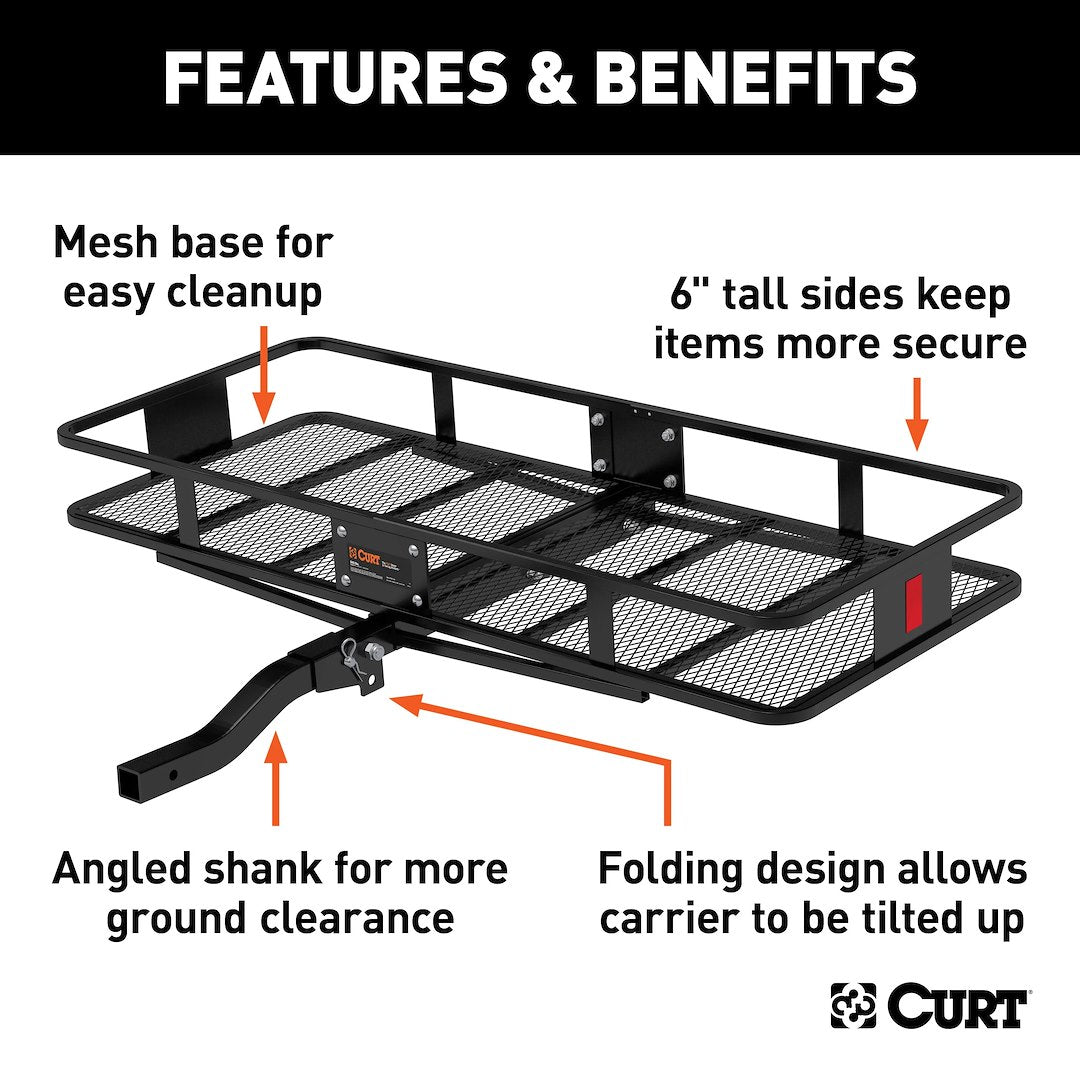 Curt 18153 Trailer Hitch Cargo Carrier - image 2