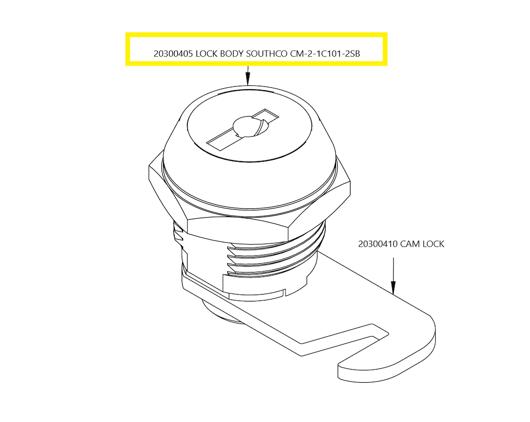 Bal Rv 20300405 Lock Cylinder Cam - image 1