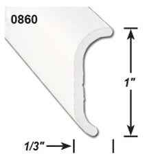 AP Products 021-86001-8 Short Leg Trim - 8 ft, Polar White