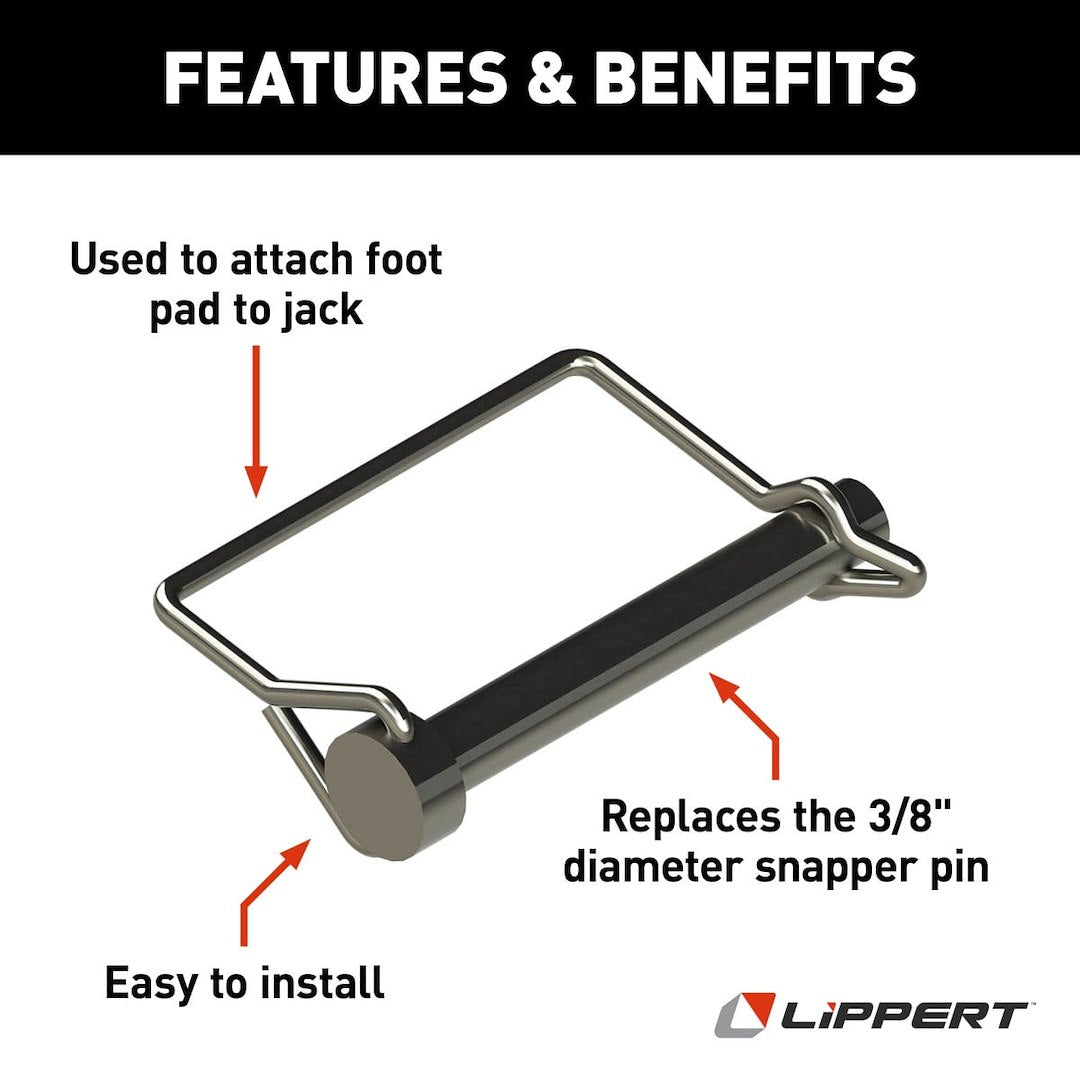 Lippert Components Trailer Coupler Safety Pin Clip (225598)