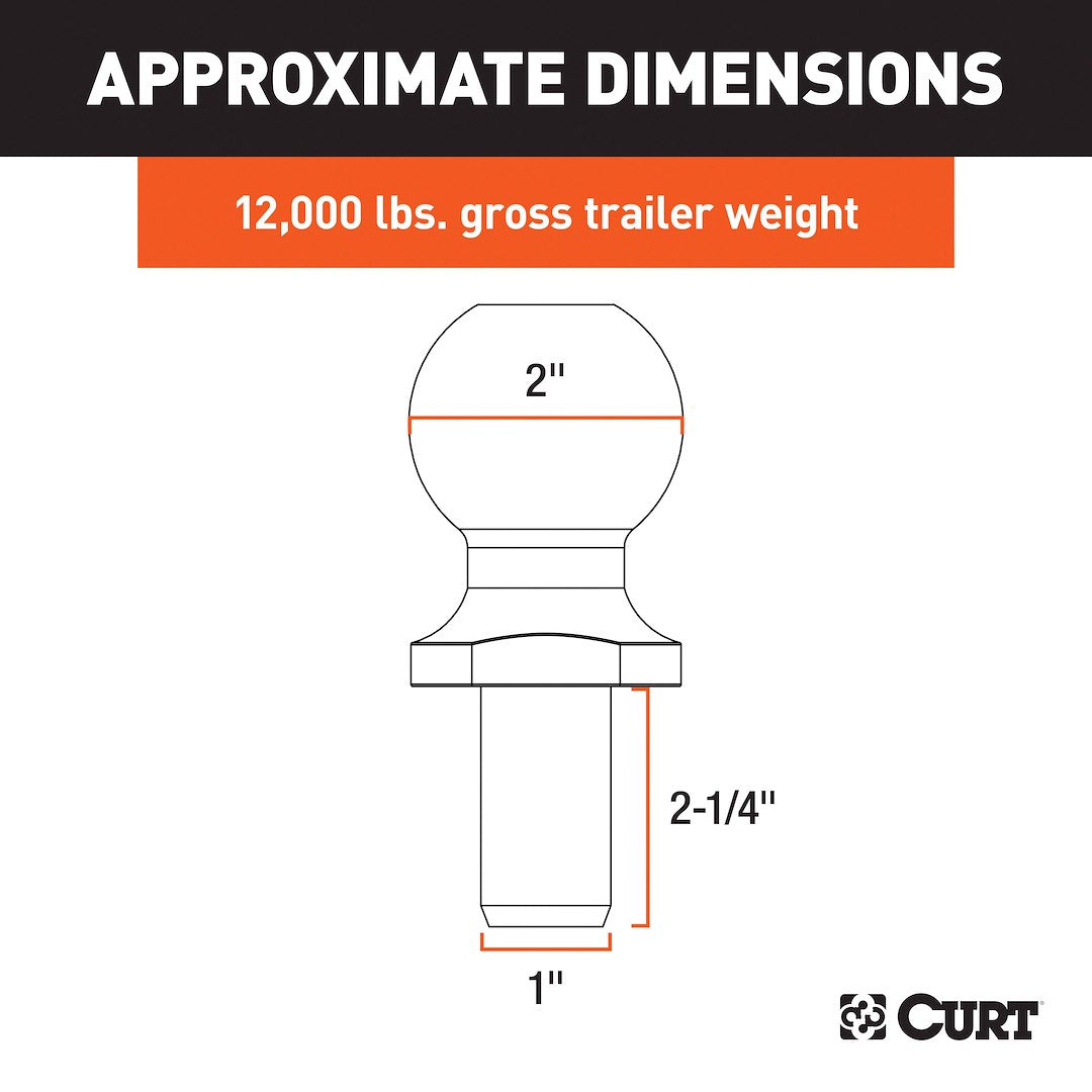 Curt 40038 Trailer Hitch Ball - image 4