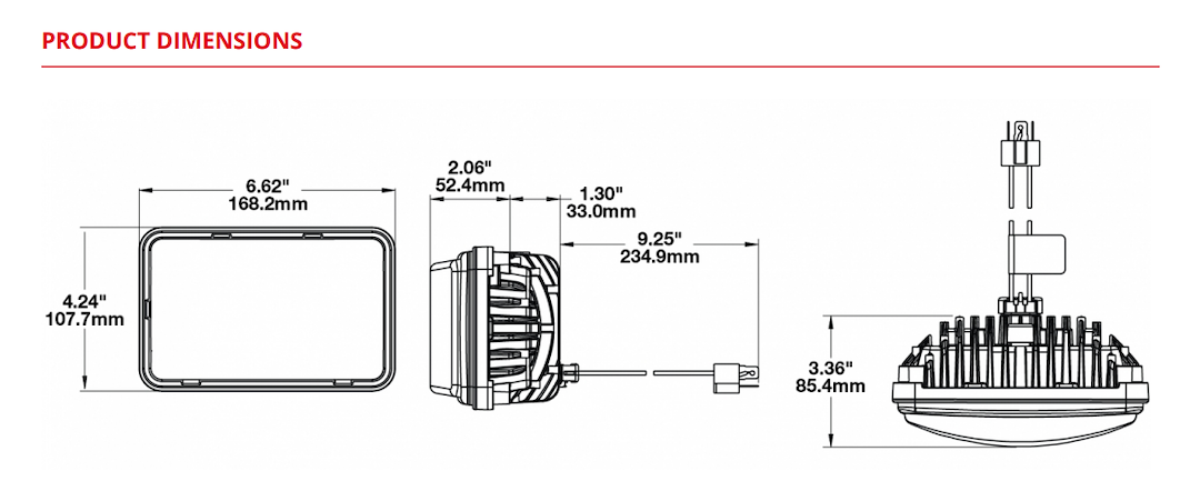 J.W. Speaker 0551381 8800 Evolution 2 LED Headlight
