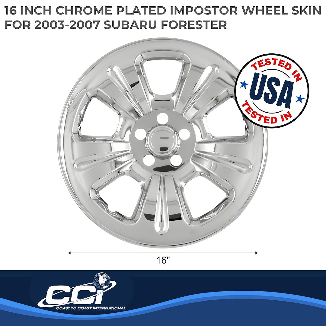 Coast To Coast IMP52X Forester Chrome Wheel Skin Set - image 2