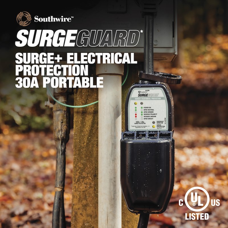 Surge Guard 44380 Portable RV Surge Protector – 30 Amp