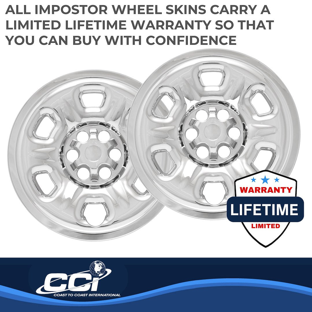 Coast To Coast IMP69XN Chrome 16-Inch Frontier Wheel Skin - image 4