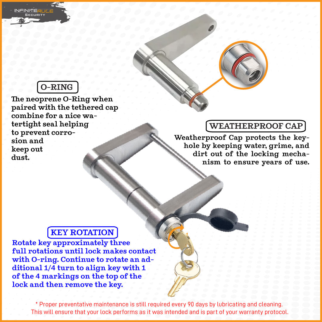 Infiniterule 61180-S Trailer Hitch Lock - image 4