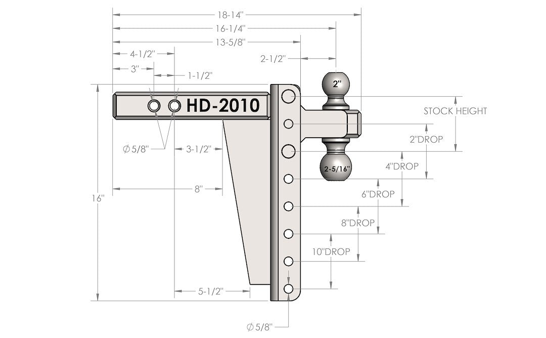 Bulletproof Hitches Hd2010 Trailer Hitch Ball Mount - image 3