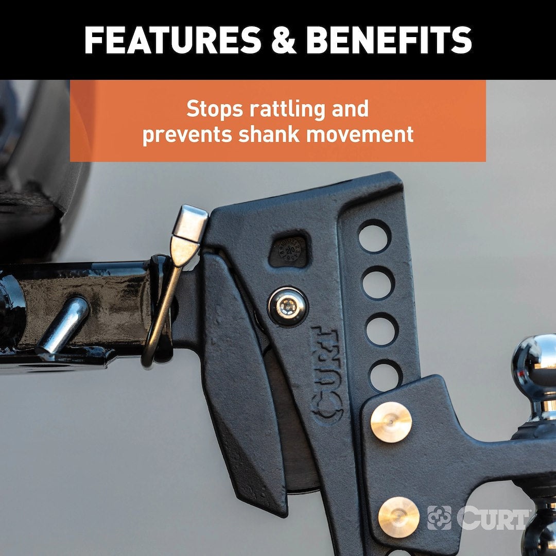 Curt 22325 Trailer Hitch Receiver Tube Anti Rattle Bracket - image 3