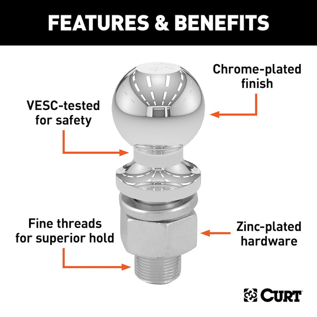 Curt 40035 Trailer Hitch Ball - image 3