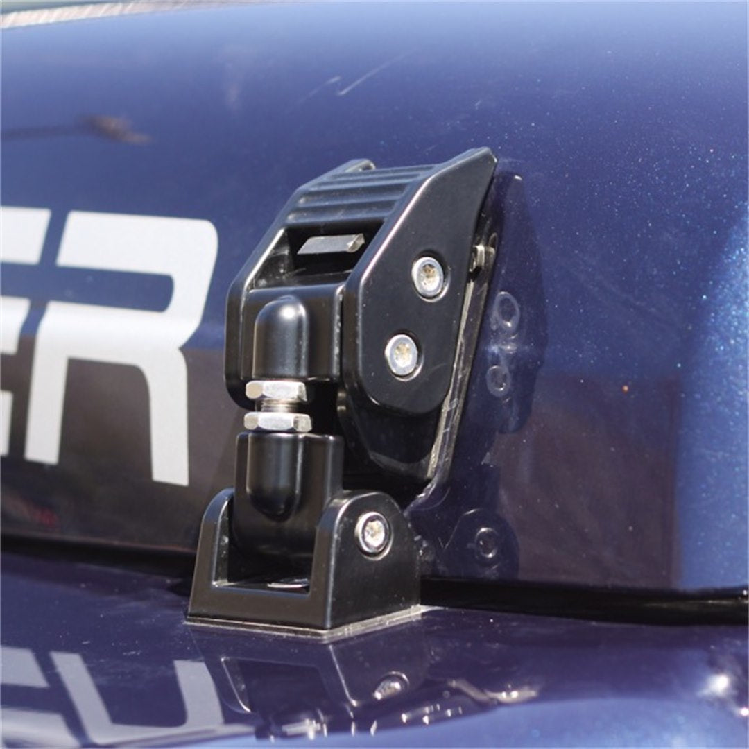 Rugged Ridge 11210.15 Black Aluminum Hood Latch for TJ
