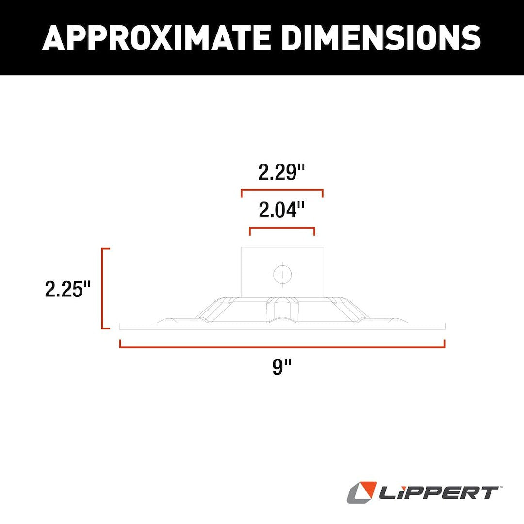 Lippert Components 377962 Leveling Jack Foot Pad - image 2