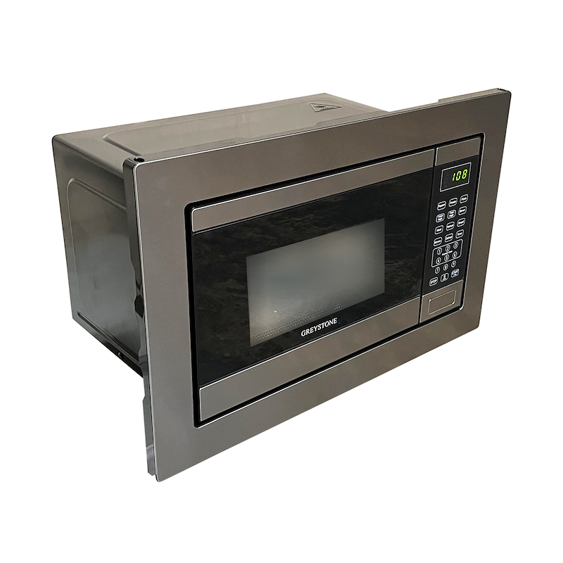 Greystone 107848 Microwave Oven 0.9 Cu Ft Stainless Steel with Trim Kit 900W