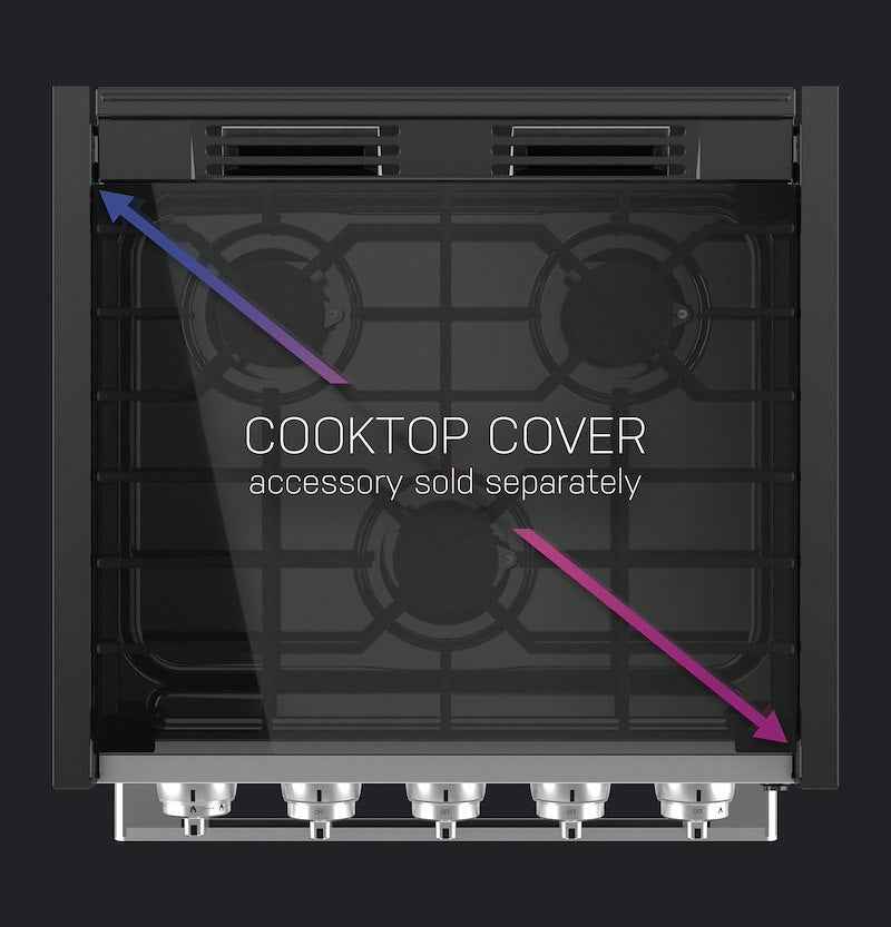 GE Appliances PLU621RWSS GE Profile 3-Burner Propane RV Cooktop – Black/Gray