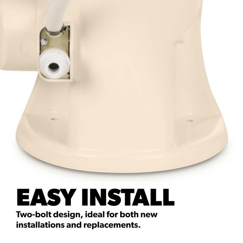 Dometic 310 Series RV Toilet – Bone, 18" Height, Pedal Flush - 302310083
