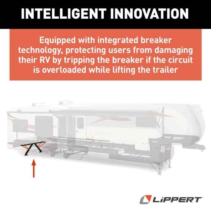 Lippert 2025012486 PSX1 Electric Trailer Stabilizer Jack – 30 Inch