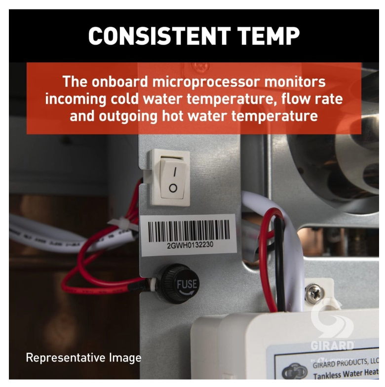 Girard Tankless RV Water Heater 42,000 BTU LP Gas On-Demand 2022107534