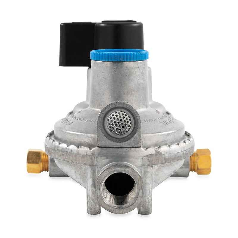 Camco 59005 RV Auto Changeover Propane Regulator – Two-Stage Vertical Mount