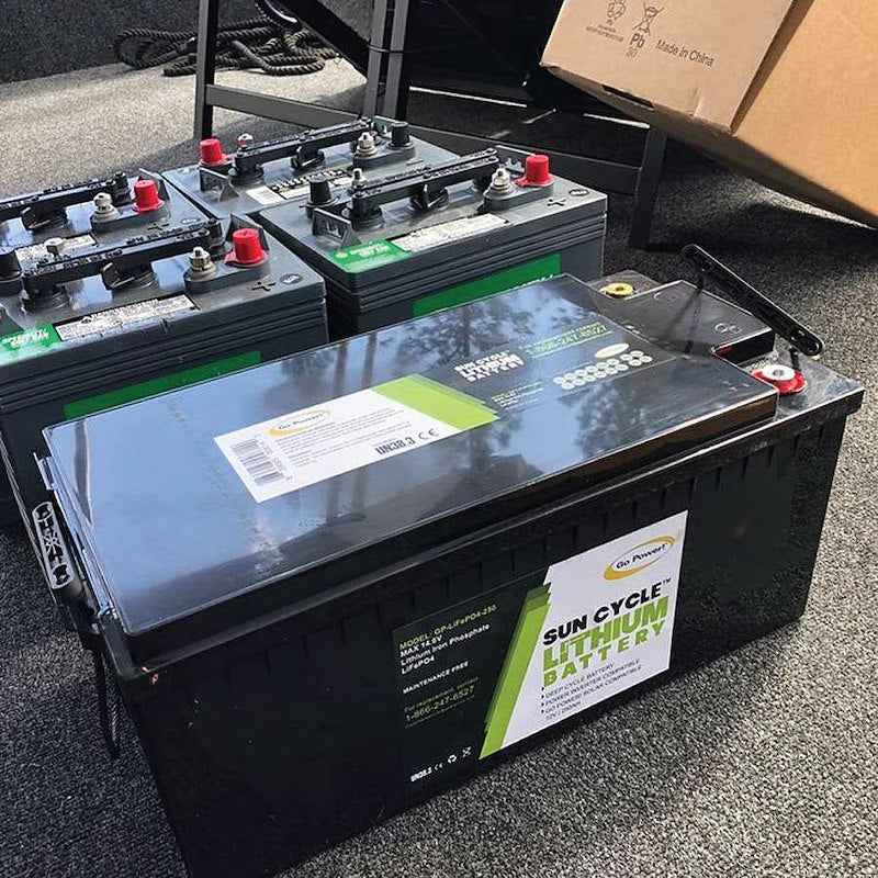 Go Power Lithium Solar Battery GP-LIFEPO4-250 Group 31 12.8V 250Ah Deep Cycle