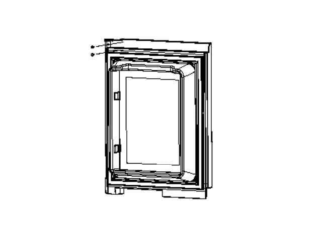 Norcold 623816 Upper Right Refrigerator Door – 1200 Series