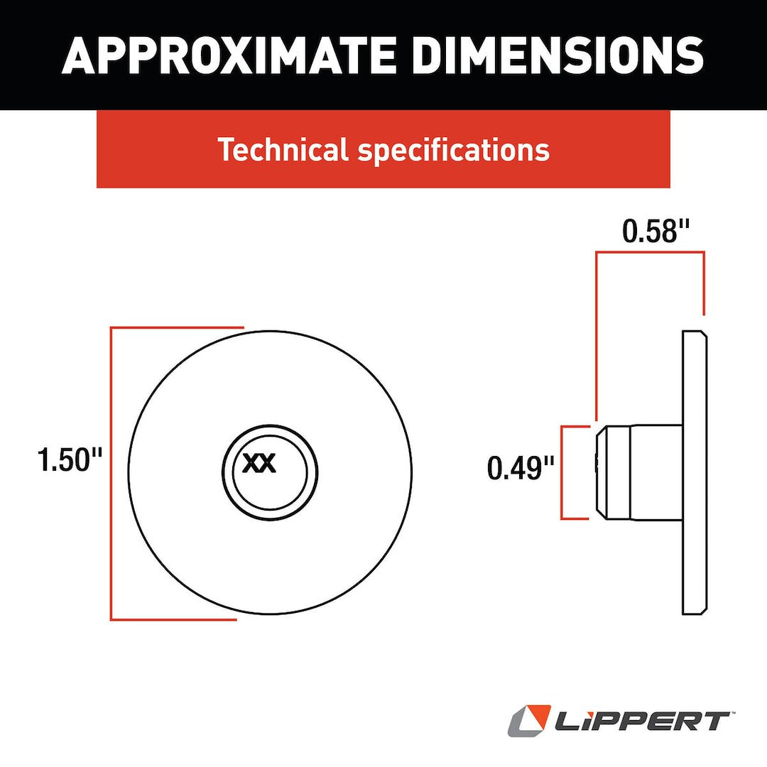 Lippert Components Slide Out Friction Pad (277882) – Material: Plastic