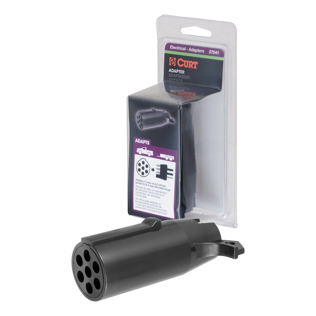 CURT Trailer Wiring Connector Adapter (57041) – Material: Plastic
