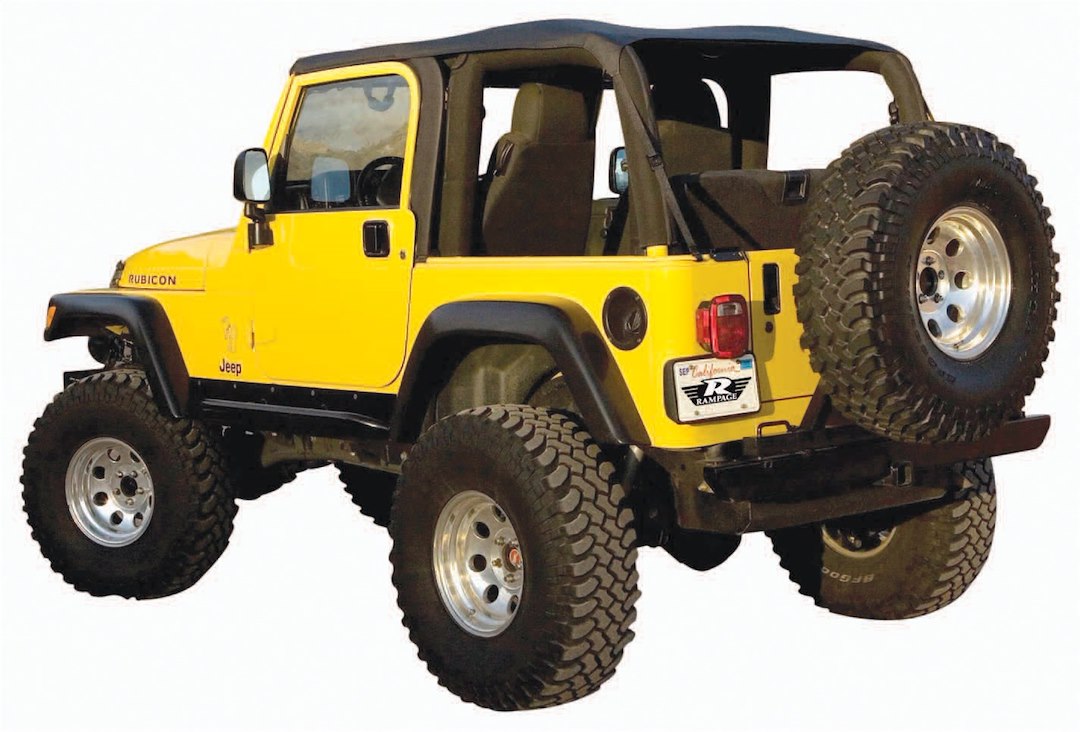 Rampage 109535 Black Diamond Frameless Soft Top Kit