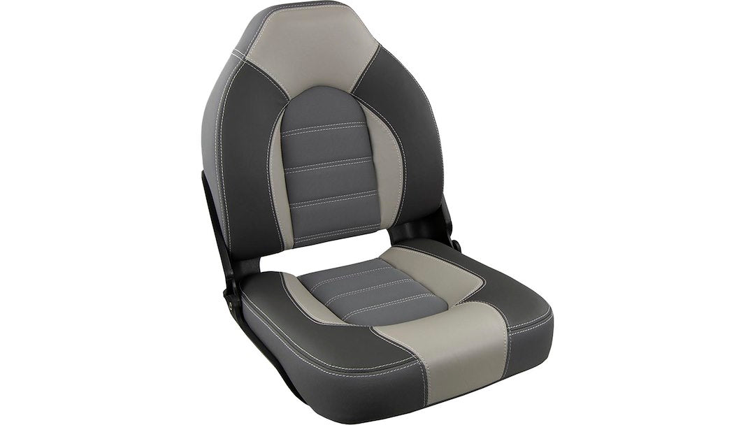 Springfield Marine 1061063-B Folding Lumbar-Support Boat Seat