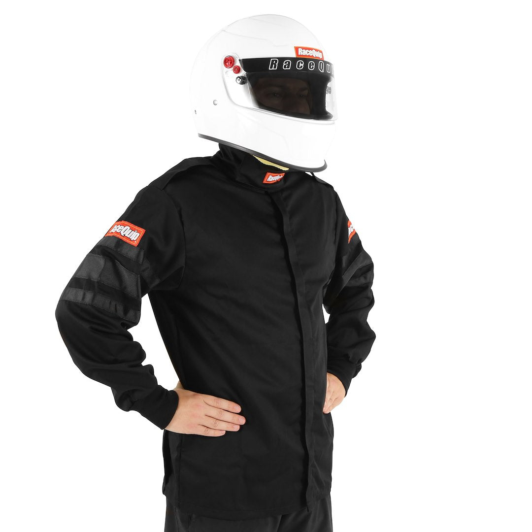Racequip 111006 Black Single-Layer Racing Jacket