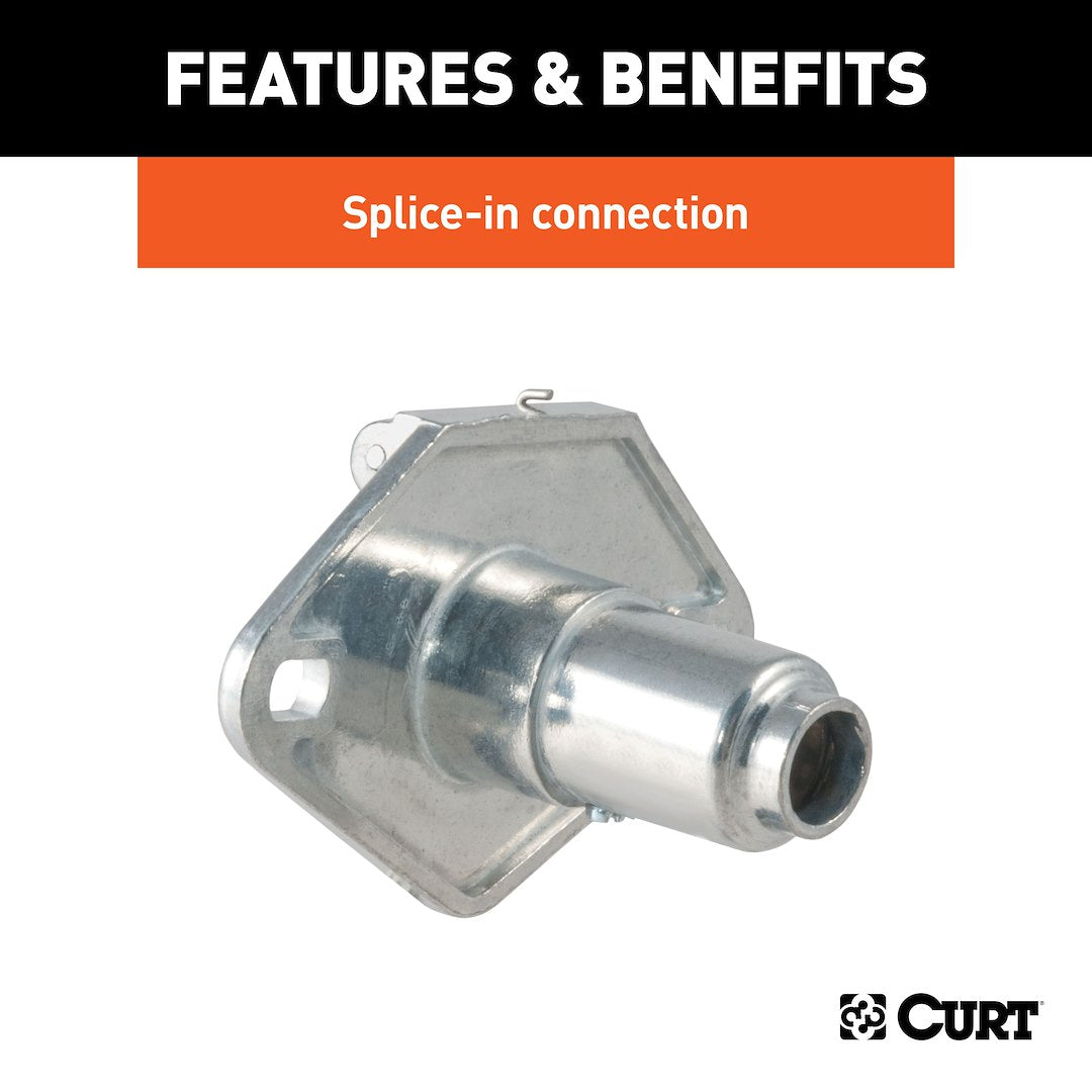 CURT Semi-universal 4 Round Trailer Wiring Connector (58070)