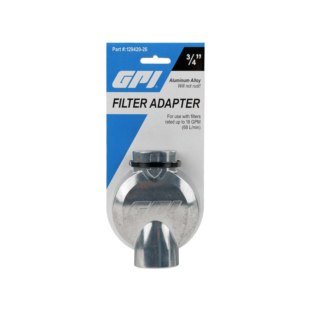GPI 129420-26 Cast Aluminum 3/4-Inch NPT Filter Adapter