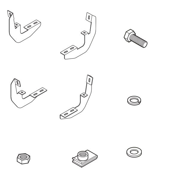 Raptor RB-0101-BK Running Board Mounting Kit