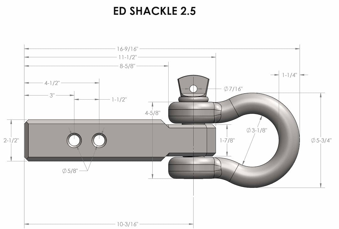 Bulletproof Hitches Ed25shackle D-Ring - image 7