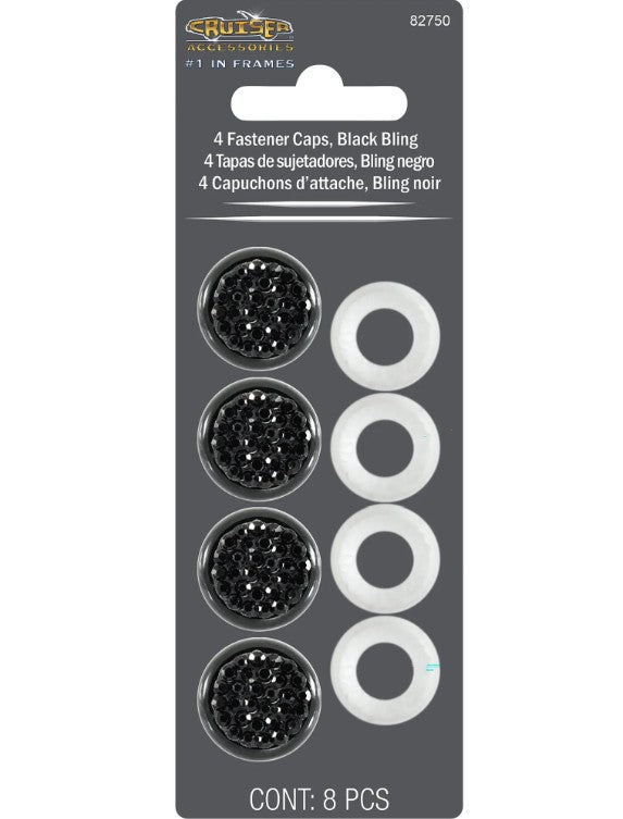 Cruiser 82750 Black Rhinestone Fastener Caps - image 2