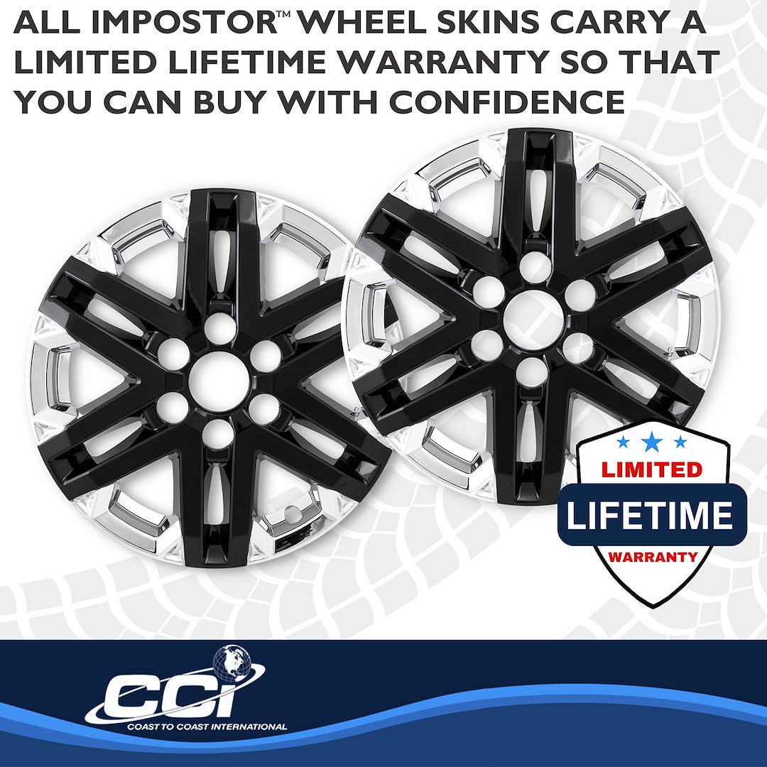 Coast To Coast IMP505XB 18-Inch Chrome/Black Skin Set - image 4