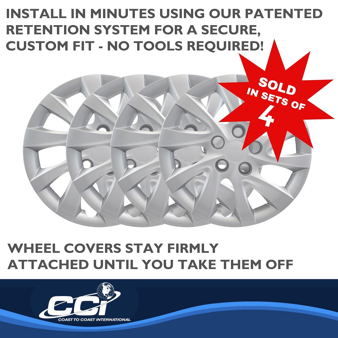 Coast To Coast 50116S Elantra 16-Inch Silver Covers - image 4