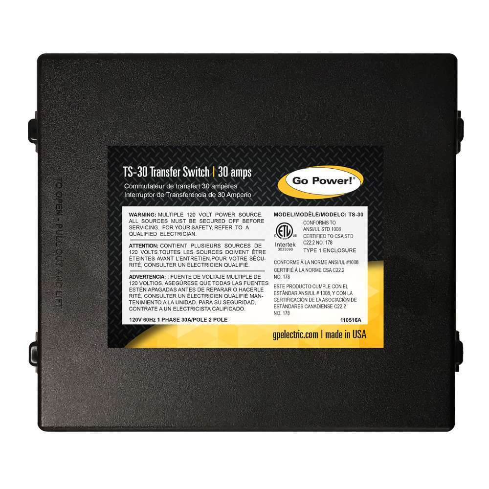 Go Power Ts-30 Power Transfer Switch - image 2