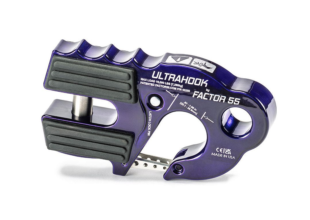 Factor 55 00250-15 Purple Ultrahook Shackle-Mount Hook