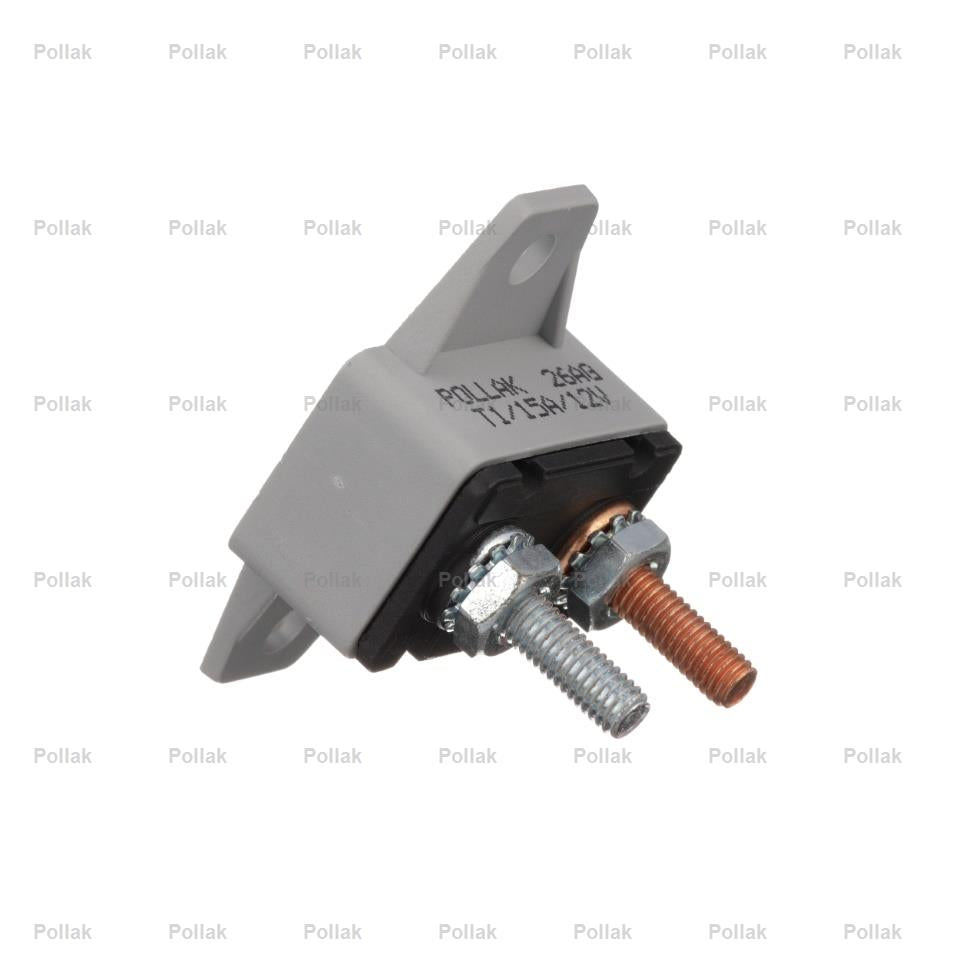 Pollak Type I 12 Volt 15 Amp Circuit Breaker (54215PLP)