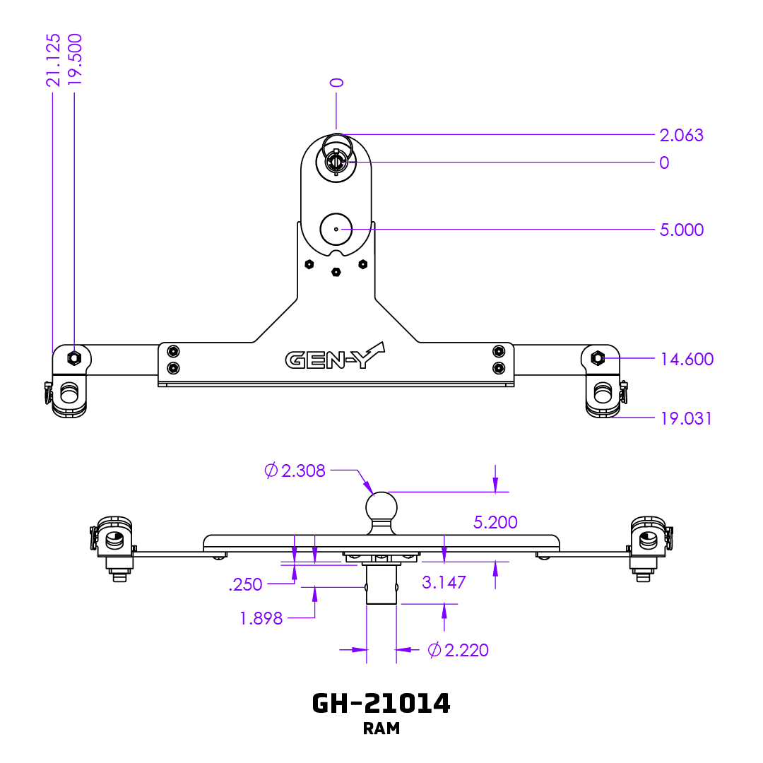 Gen-Y Hitch Gh-21014 Gooseneck Trailer Hitch Ball - image 5