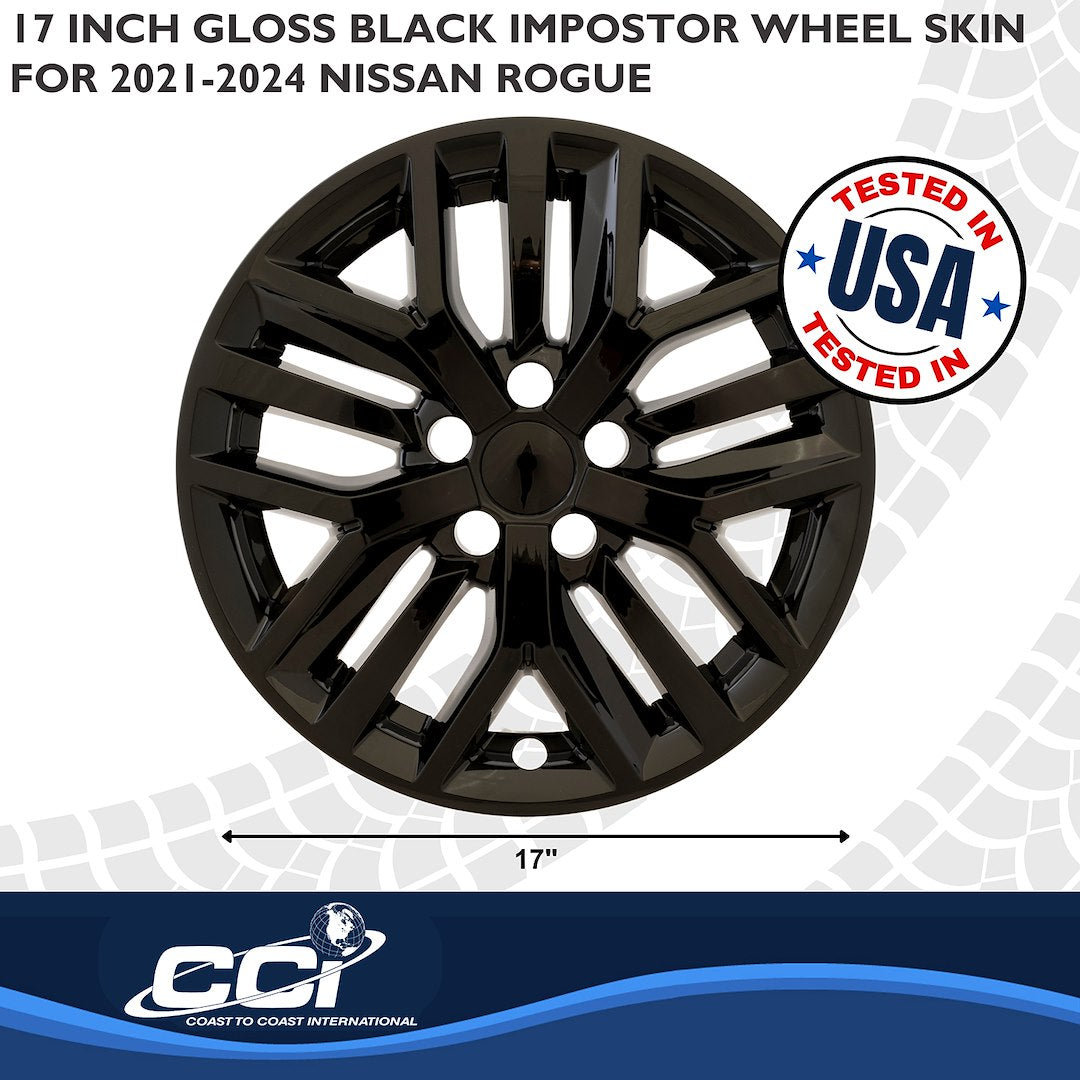 Coast To Coast IMP512BLK Rogue Black 17-Inch Wheel Skin - image 3