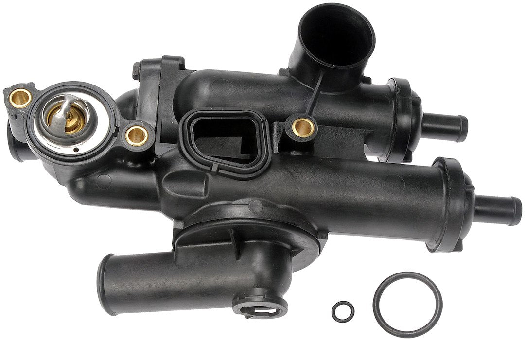 Dorman 902319 Matte Black Thermostat Water Outlet - image 2