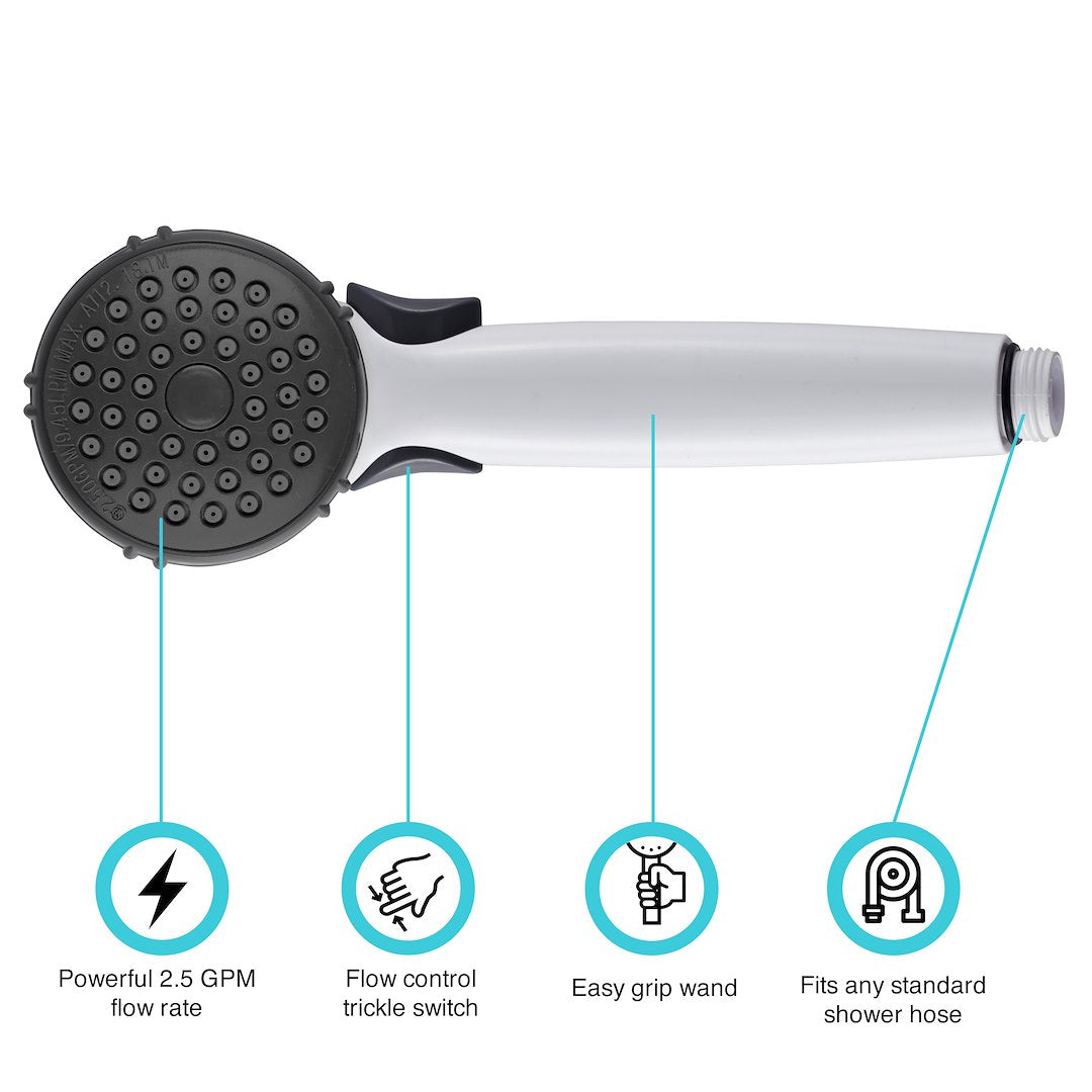 Dura Faucet Df-Sa400k-Wt Shower Head - image 7