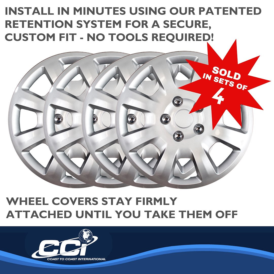 Coast To Coast 44216S Galant 16-Inch Silver Wheel Covers - image 4