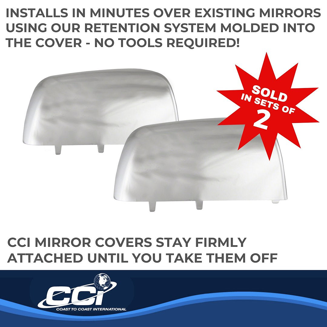 Coast To Coast MC67509R Colorado/Canyon Chrome Mirror Tops - image 3