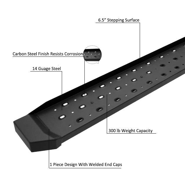 Black Horse Offroad Sr-For213296 Running Board - image 3