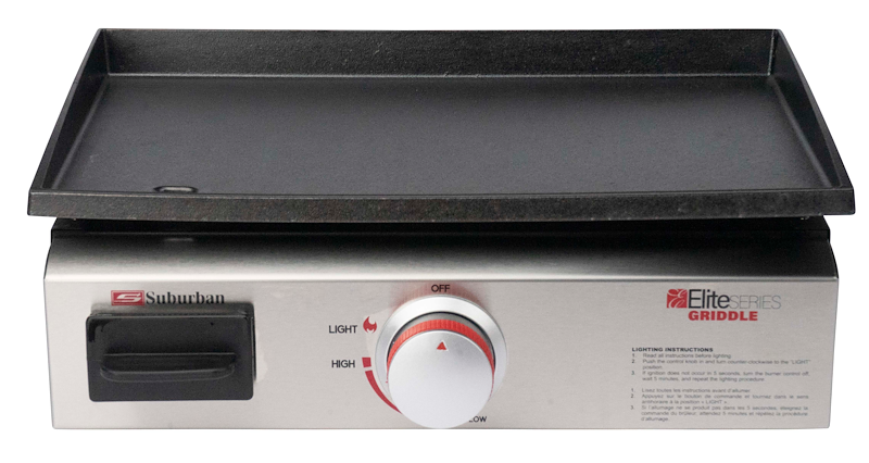 Invision Outdoor Griddle SOP-1002A – 11,000 BTU Cast Iron, Slide Mount 3060ALG